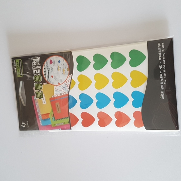 2/20$ 364 pcs 13 Sheets Stickers 18x18 mm Heart Stickers Multicolored - Picture 4 of 5